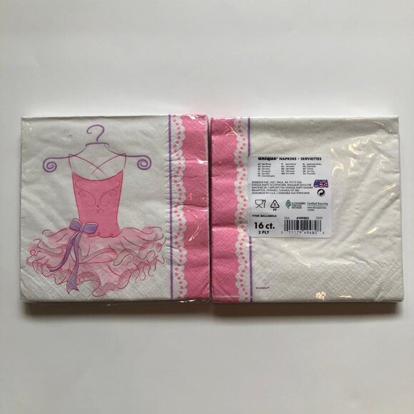 Pink Party Bundle, Pink, Purple & White, Napkins, Cups, Cutlery, Tablecovers - Picture 4 of 4